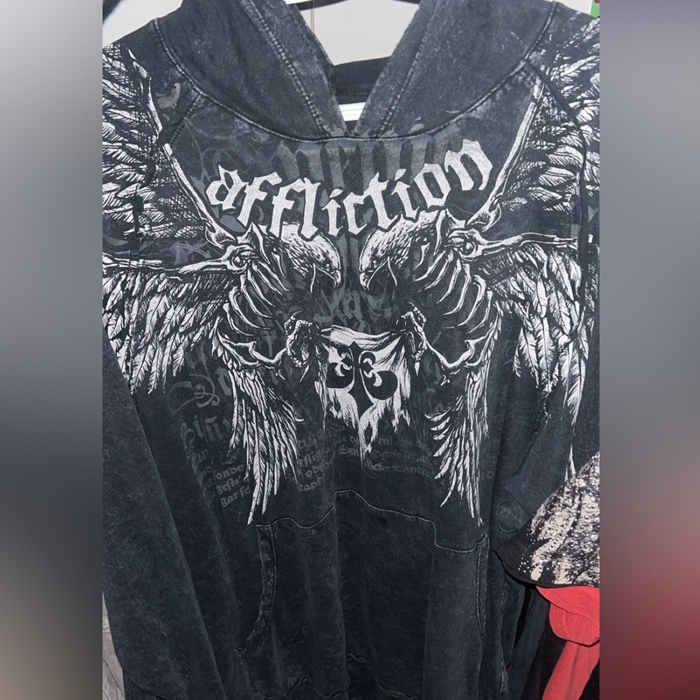 Rare affliction hoodie